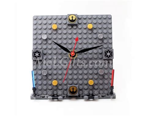 Star Wars Clock Deluxe Model Made From Star Wars Lego R Etsy Clock