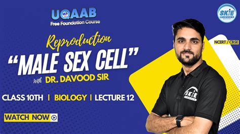 Male Sex Cell Reproduction Lec 12 Class 10th Biology Davood Sir Skie Foundation Uqaab