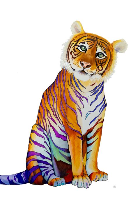 Rainbow Tiger Brooke Connor Design