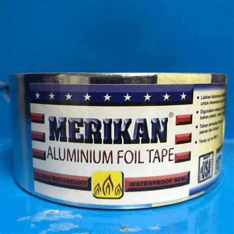 Jual Lakban Anti Tahan Panas Merikan Aluminium Foil Tape Isolasi 2 Inch