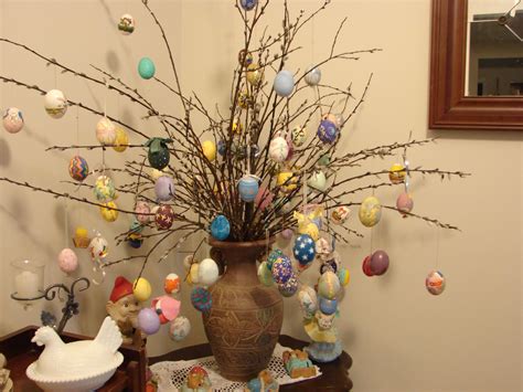 my easter egg tree 2012, I love this homemade egg tree ,all handblown