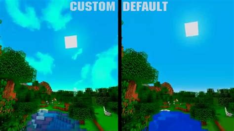 Minecraft Custom Sky And Clear Water Texture Pack