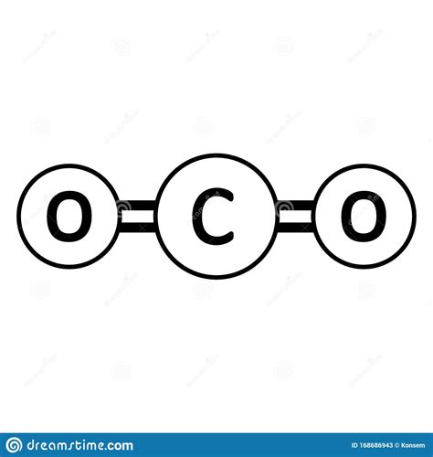 Carbon Dioxide Molecule Icon Stock Illustration Illustration Of Toxic