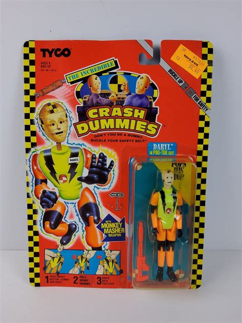 Vtg Tyco Incredible Crash Dummies Daryl Pro Tek Suit Action Figure