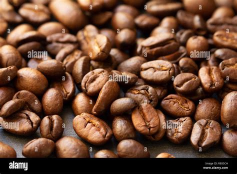 Roasted Coffee Beans Closeup Stock Photo Alamy