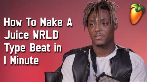 How To Make A Juice Wrld Type Beat In 1 Minute Fl Studio Tutorial