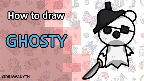 How To Draw Ghosty Roblox Piggy New Skin Youtube