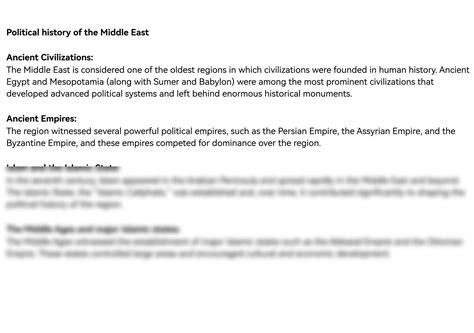 Solution The History Of The Middle East Its Achievements And Its