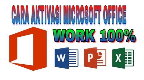 Aktivasi microsoft office 2016 sangat mudah work 100% ...