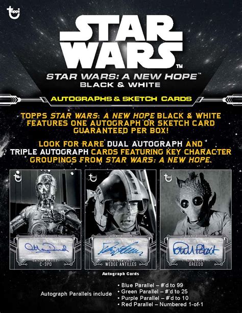 Huge selection of pokemon booster boxes, packs, single cards, plush figures, toys and more. 2018 Topps Star Wars Black and White - A New Hope Trading Cards - Go GTS