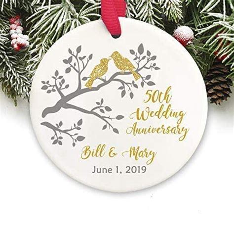 Pricing and availability are subject to change. Amazon.com: Anniversary Christmas Ornament 50th ...