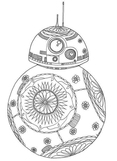Star Wars Bb8 Coloring Pages Adult Coloring Pages