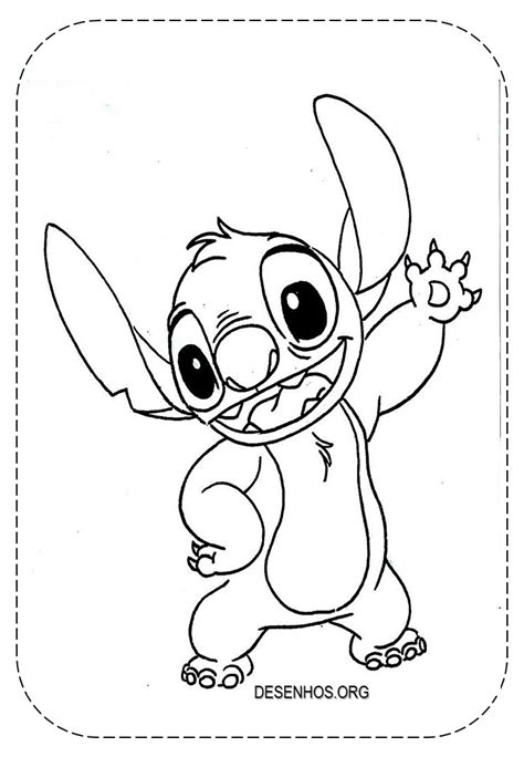 40 Desenhos Do Stitch Para Colorir E Imprimir