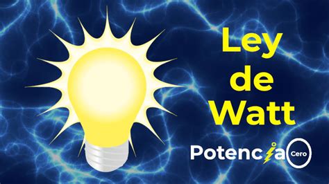 Ley De Watt 】 Definición Y Ejercicios Resueltos 2023
