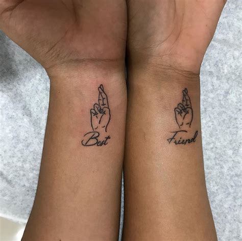 Matching Friendship Tattoos Small Best Friend Tattoos Friend Tattoos