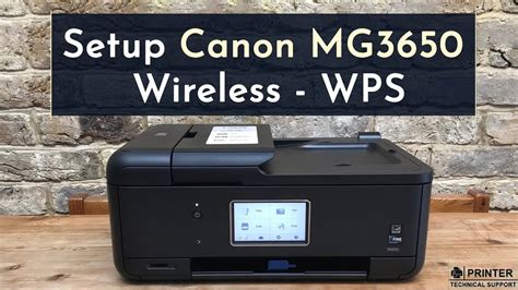 Setup Canon Mg3650 Wireless Canon Wps Pin Setup Canon Printer Toll