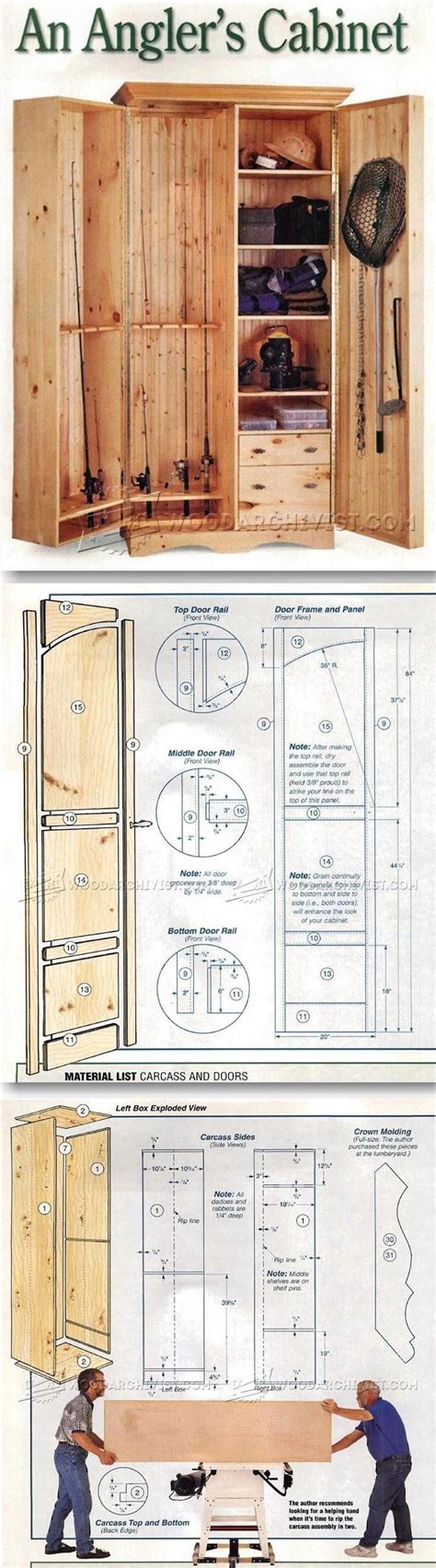 Fishing Rod Cabinet Plans Furniture Plans And Projects