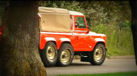 Six Wheel Drive Land Rover Defender Very Rare Youtube