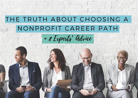 The Truth About Choosing A Nonprofit Career Path 8 Experts Advice