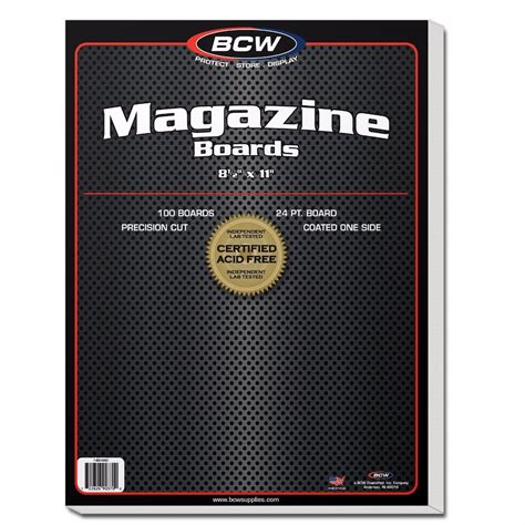 Magazine Backing Boards Backer Board Collect Magazine Magazine