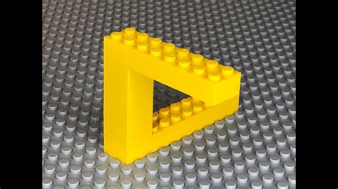 How To Build The Impossible Penrose Triangle Out Of Lego Youtube
