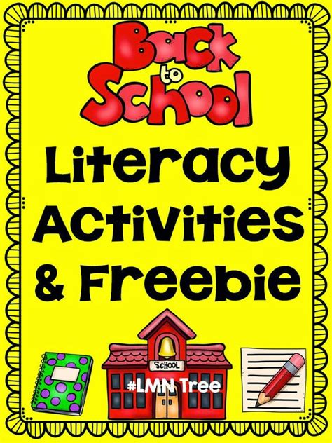 Lmn Tree Back To School Literacy Activities And A Freebie Literacy