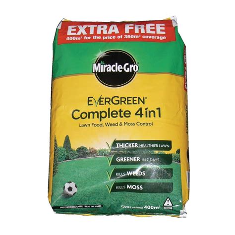Miracle Gro Evergreen Complete 4 In 1 Lawn Weed Feed And Mosskiller