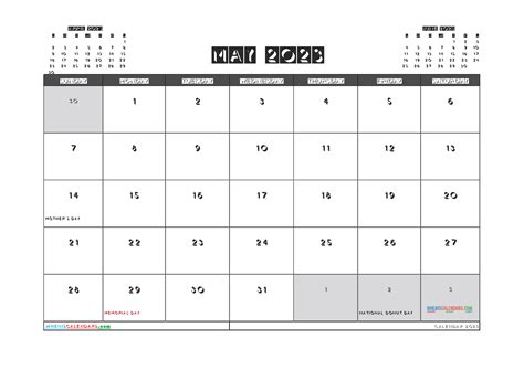 May 2023 Calendar Free Printable Monthly Calendars May 2023 Calendar