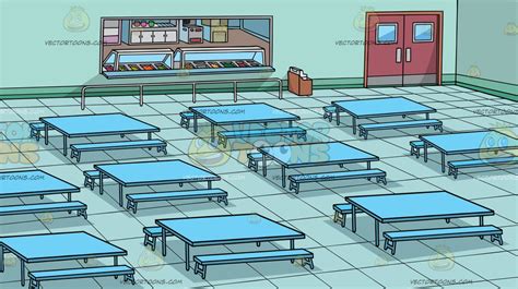 A School Cafeteria Background Clipart Cartoons By Vectortoons
