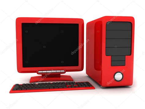 Red Computer — Stock Photo © Vladru 3748531