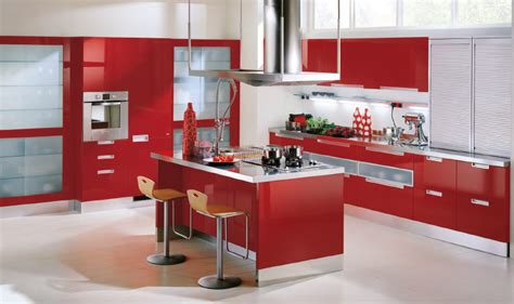 Red Kitchen Cabinets Ikea Home Designs Project