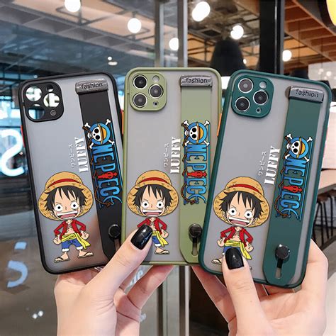 with wristband hontinga casing case for oppo a16 case shockproof frosted cartoon anime clear