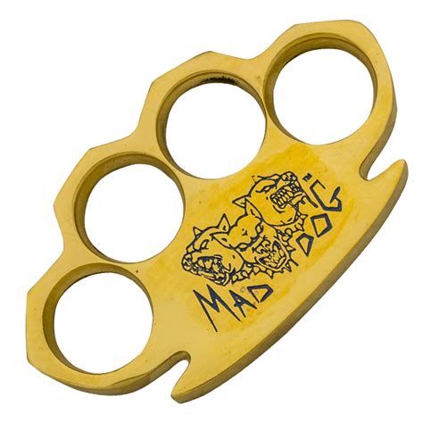 Dalton 10 Oz Real Brass Knuckles Buckle Paperweight Heavy Duty Mad