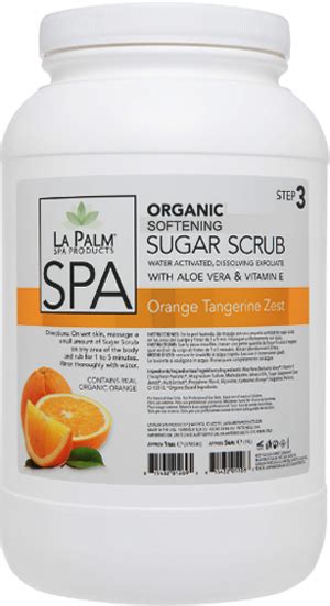 La Palm Sugar Scrub Orange Tangerine Zest 1 Gallon