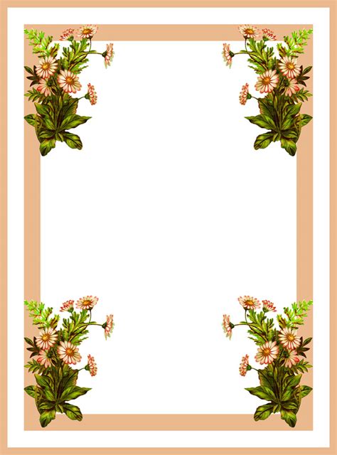 Floral Design School Floral Design Border Frame