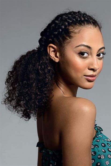 Did you ever tried to make braiding on your short hair. Ponytail Hairstyles for Black Women | Biracial hair, Long ...