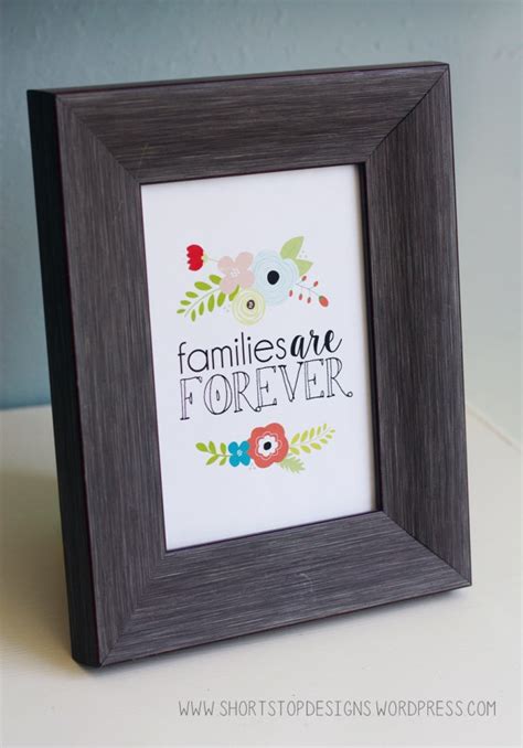 Families Are Forever Printable Short Stop Designs
