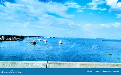 The Blue Sky And The River Stock Image Image Of Environment Create