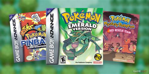 The Best Pokemon Games On The Game Boy Advance