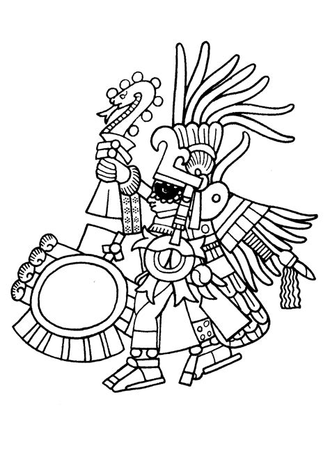 Dibujos Aztecas Para Colorear E Imprimir