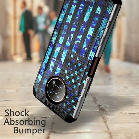 Metkase Hybrid Slim Phone Case Cover For Nokia G300 5g 2021 Blue