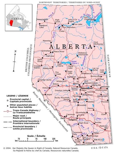 Map Of Canada Regional City In The Wolrd Alberta Map Regional