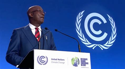 Prime Minister Rowley’s Statement At World Leaders Summit Cop26 Ministry Of Planning And