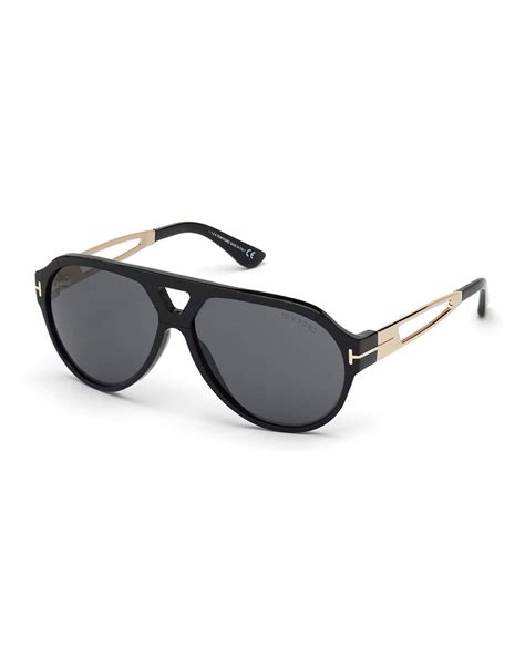 Tom Ford Mens Paul Acetatemetal Aviator Sunglasses Neiman Marcus Mens Luxury Accessories
