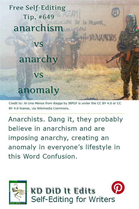 Word Confusion Anarchism Vs Anarchy Vs Anomaly Kd Did It