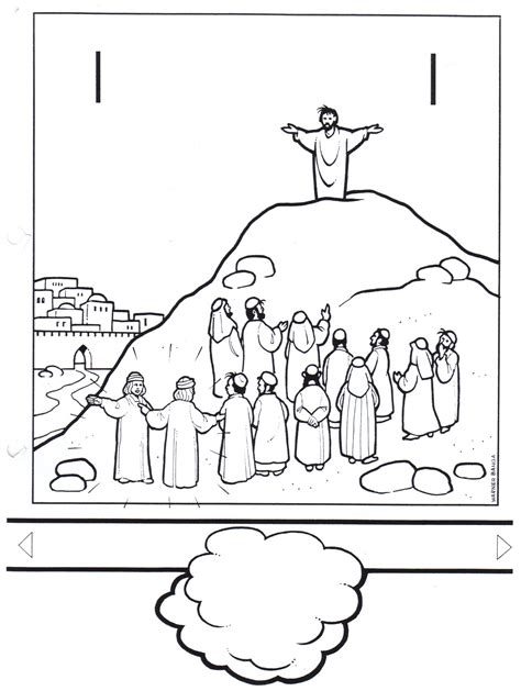 Jesus Is Standing On Top Of A Hill With People Around Him