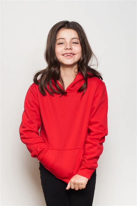 Boys And Girls Kids Red Fleece Pullover Hoodies For Teens Young