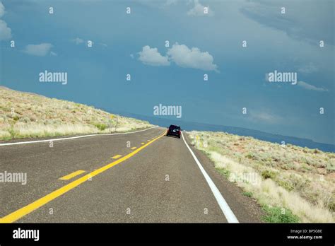 Driving Highway 89 Vermilion Cliffs Area Arizona Usa Stock Photo Alamy