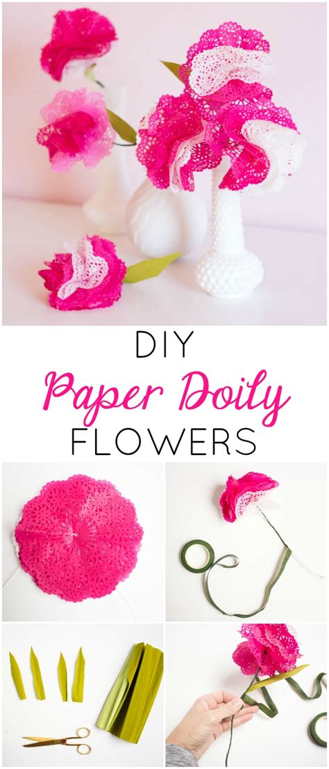 Diy Paper Doily Flowers Design Improvised