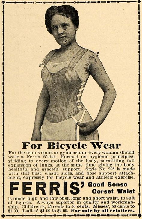 1897 Ferris Good Sense Corset Bicycle Waist Dead Ideas The History Of Extinct Thoughts And